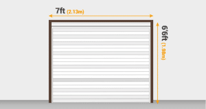 how wide is a single garage door