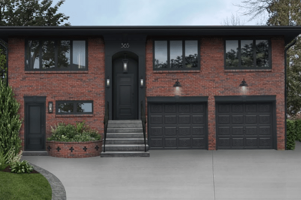Expensive Black Garage Doors