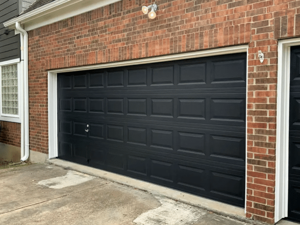 Elegant Black Garage Door
