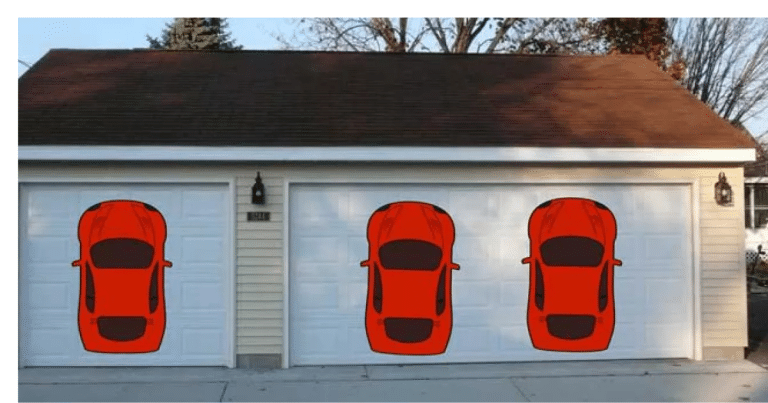 garage door opener sizing chart