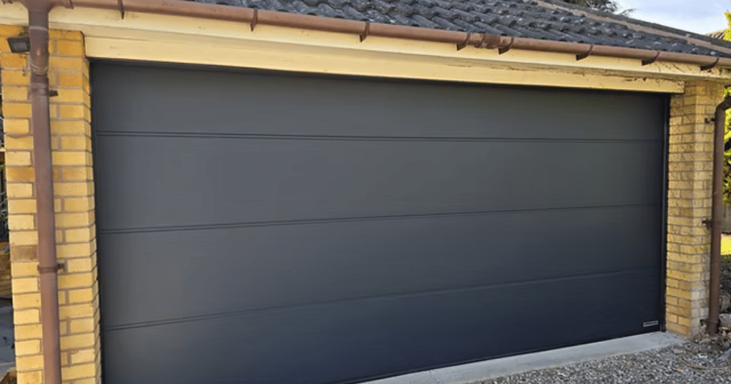 sectional style garage door panel