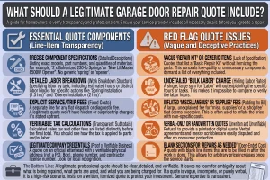 What Should a Legitimate Garage Door Repair Quote Include?